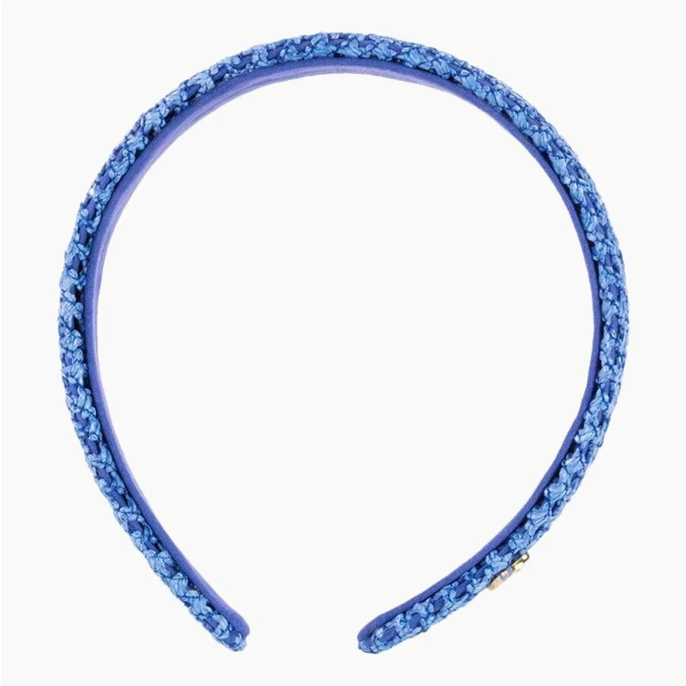 NWT Lilly Pulitzer knot caning headband Blue Stream - Picture 3 of 7